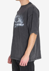 Balenciaga Washed Crayon Loop T-shirt Black 764235-TTVN5-9034