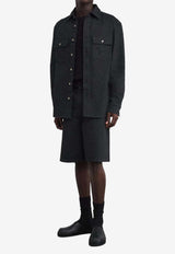 Casablanca Laser Monogram Overshirt Black SP26SH240--01