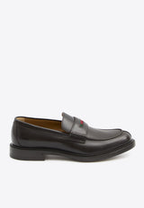 Gucci Stitching Leather Loafers Brown 838136-AAEYD-2243
