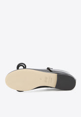 Mach & Mach Double Bow Ballet Flats in Patent Leather Black PF24-S0741-010-PAT-BLK