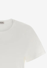 Moncler Logo Patch Crewneck T-shirt White L10938C73200-V8058-033