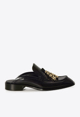 Loewe Edge Loafer Mules in Brushed Calfskin Black L814379X70--1100