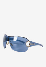Gucci Frameless Mask Sunglasses Blue 865675-J1691-8040