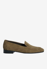 The Row Adam Suede Loafers Brown F1801-L303-MCD