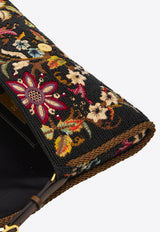 Valentino Small DeVain Embroidered Shoulder Bag Multicolor 8W2B0T31-LTT-DEY