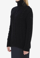 Moncler X Edward Enninful Wool Turtleneck Sweater Black K24039F00002-M6727-999