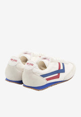 PRO-Keds Racer 77 Suede and Nylon Sneakers White R722SLM-NS-WH00002