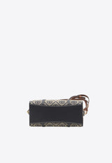 Tory Burch Petite T Monogram Jacquard Barrel Bag Navy 170417--405
