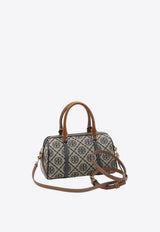 Tory Burch Petite T Monogram Jacquard Barrel Bag Navy 170417--405