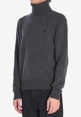 AMI PARIS Ami De Coeur High-Neck Sweater Gray HKS831-005-020