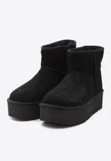 UGG Classic Mini Platform Suede Boots Black 1134991--BLK
