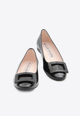 Roger Vivier U Look Patent Leather Ballet Flats Black RVW66834910-D1P-B999