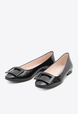 Roger Vivier U Look Patent Leather Ballet Flats Black RVW66834910-D1P-B999