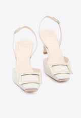 Roger Vivier Trompette 70 Slingback Pumps Gray RVW40037740-D1P-B017