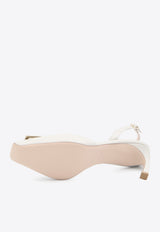 Roger Vivier Trompette 70 Slingback Pumps Gray RVW40037740-D1P-B017
