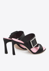 Roger Vivier Trompette 85 Satin Mules Black RVW45244410-RS0-B999