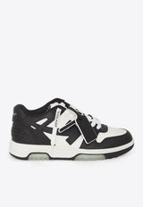 Off-White Out of Office Leather Sneakers Monochrome OMIA189C99-LEA007-0110