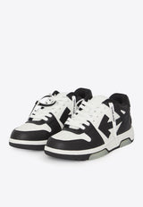 Off-White Out of Office Leather Sneakers Monochrome OMIA189C99-LEA007-0110