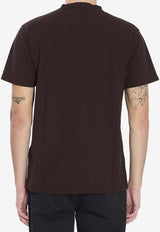 Stone Island Logo Patch Crewneck T-shirt Brown K2S152100034-S0F11-V0070