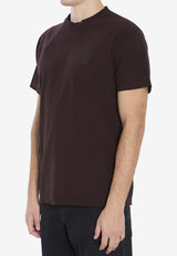 Stone Island Logo Patch Crewneck T-shirt Brown K2S152100034-S0F11-V0070