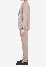 Tagliatore Single-Breasted Wool-Blend Suit Brown 2SVS22B01PE520060-T3084-727