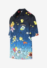 Casablanca Collage D'icones Shirt Blue SS26SH003--03