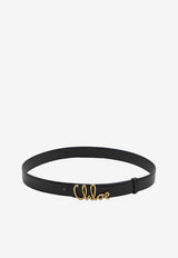 Chloé Iconic Leather Belt Black CH26SBB15PR4--001