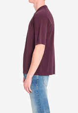 Roberto Collina Basic Crewneck T-shirt Bordeaux 261MYA11021--37