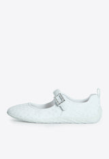 Roger Vivier Viv Low Mary-Jane Ballet Flats White RVW79344120-V5C-B001