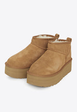 UGG Classic Ultra Mini Platform Suede Boots Chestnut 1135092--CHE