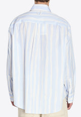 Jacquemus Camargue Oversized Striped Shirt Light Blue SHM00605A-W00691-3GT