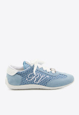 Roger Vivier Viv Low Sneakers Light Blue RVW79342800-UYW-788K