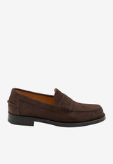 Tod's Suede Stitched Loafers Brown XXM48L00640-RE0-S800