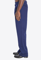 Valentino Straight-Leg Casual Pants Blue 7V3RBN15-ALS-788