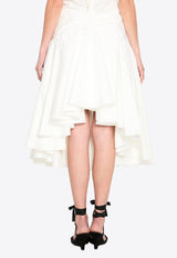 Jacquemus Draped Midi Skirt White SKW00660A-W00770-100