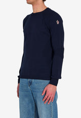 Moncler Grenoble Logo-Embroidered Sweater Blue L10979C00001-M1183-742