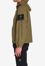 Stone Island Organic-Look Panama-TC Nylon Windbreaker Jacket Green L1S154100053-S0069-V005G