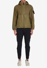 Stone Island Organic-Look Panama-TC Nylon Windbreaker Jacket Green L1S154100053-S0069-V005G