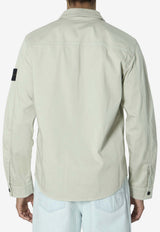Stone Island Compass Patch Overshirt Gray L1S151200015-S0012-V0061