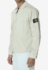 Stone Island Compass Patch Overshirt Gray L1S151200015-S0012-V0061