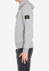 Stone Island Logo Patch Hooded Sweatshirt Gray L1S156100062-S0M51-V0M64