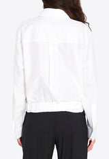 Loewe Asymmetric Draped Shirt White S359Y05XG7--2100