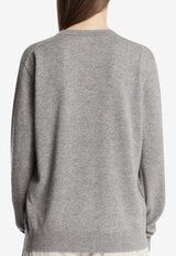 The Row Nian Cashmere Sweater Gray 10682-Y986-GREY