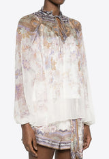 Zimmermann Luna Paisley Print Blouse Cream 0991TS261--CBPA
