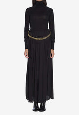 Balenciaga Pleated Maxi Skirt Black 808778-TGO08-1000