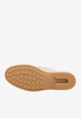 Tod's Hammered Leather Loafers Beige XXW01M0KB60-UUG-C006