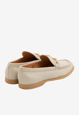 Tod's Hammered Leather Loafers Beige XXW01M0KB60-UUG-C006