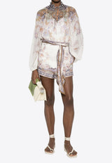 Zimmermann Luna Scarf Mini Shorts Cream 5214AS261--CBPA