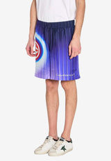 Casablanca Shockweave Bermuda Shorts Blue SS26TR399--07