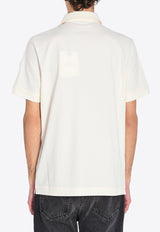 Moncler Logo Patch Polo T-shirt White L10918A00029-89BEC-050
